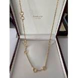 GUCCI 18ct YELLOW GOLD HORSEBIT CHAIN