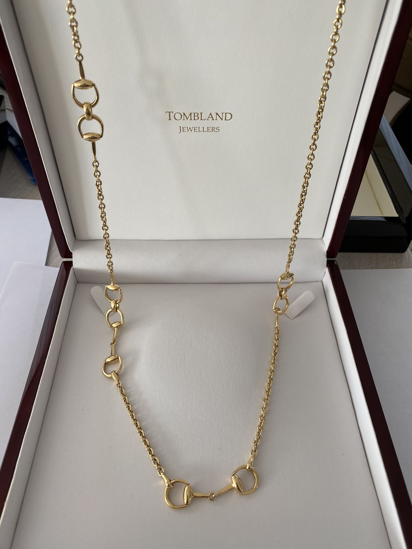 GUCCI 18ct YELLOW GOLD HORSEBIT CHAIN