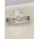 9ct GOLD DIAMOND SOLITAIRE RING