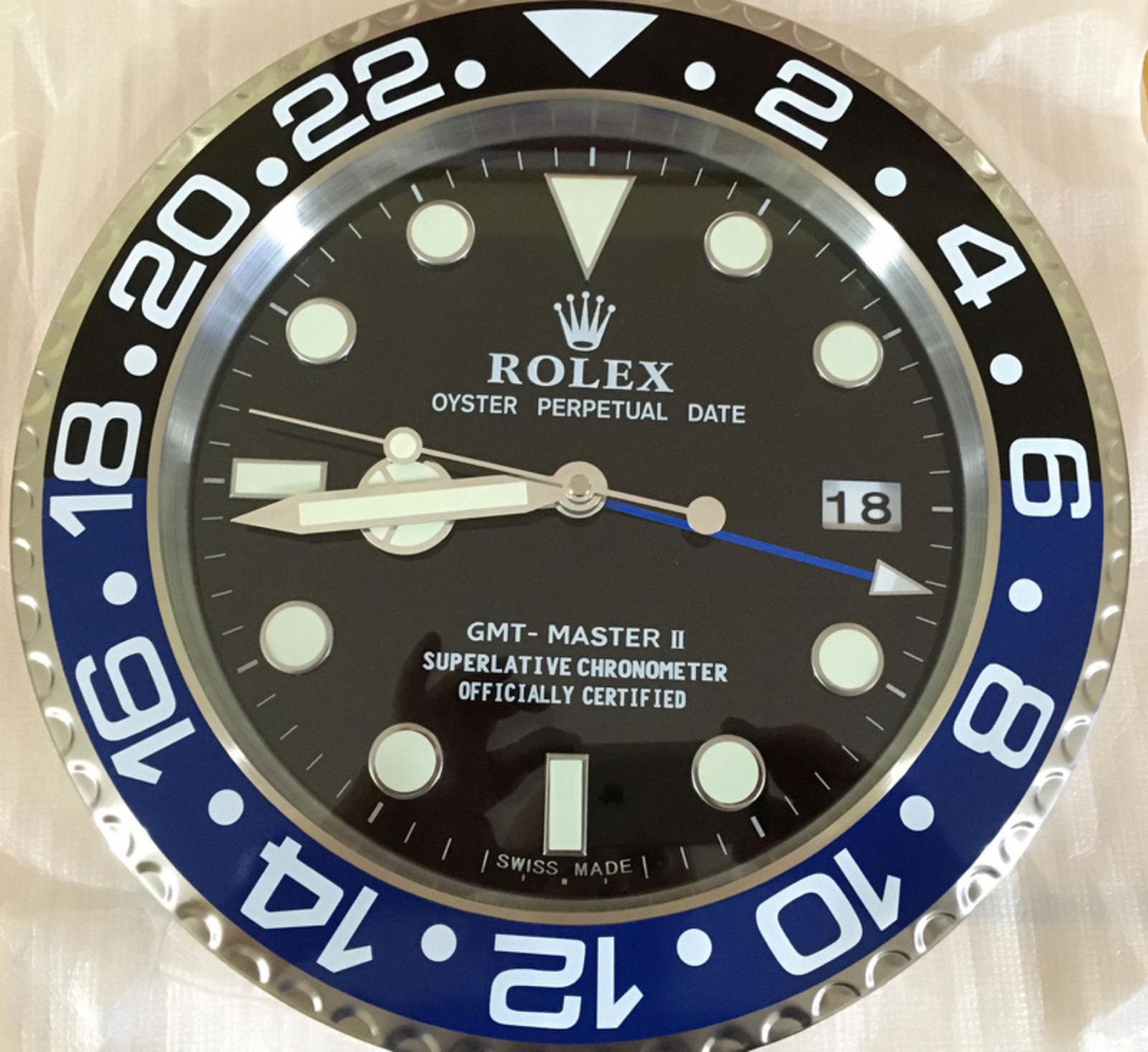 WALL CLOCK MARKED ROLEX