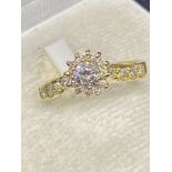 0.80ct DIAMOND RING SET IN 18ct GOLD