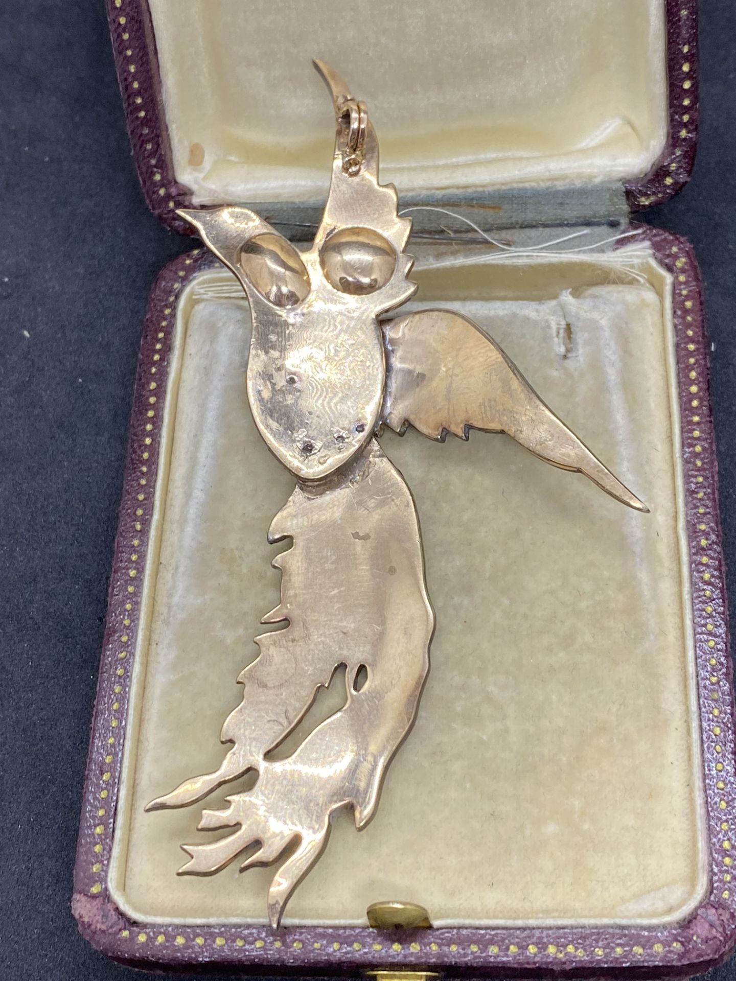 GOLD & SILVER BIRD PENDANT SET WITH ROSE DIAMONDS - Image 2 of 4