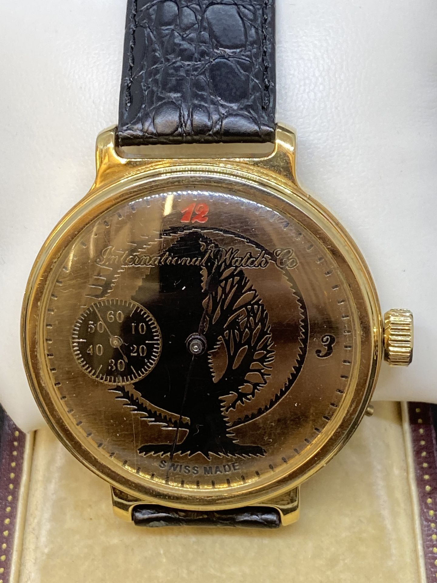 55mm LARGE WATCH MARKED IWC AND SWISS - Image 3 of 8