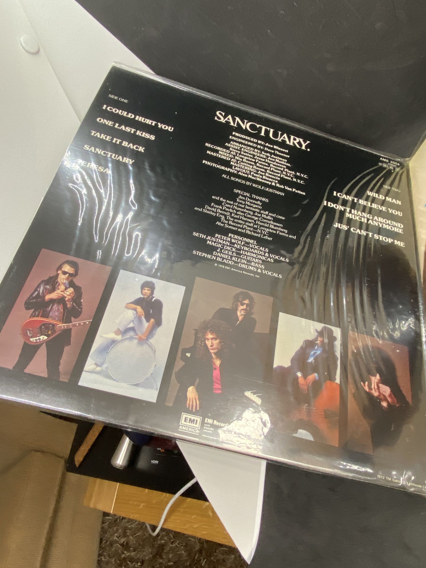 THE J GEILS BAND - SANCTUARY ALBUM - FROM PRIVATE COLLECTION - Image 3 of 11