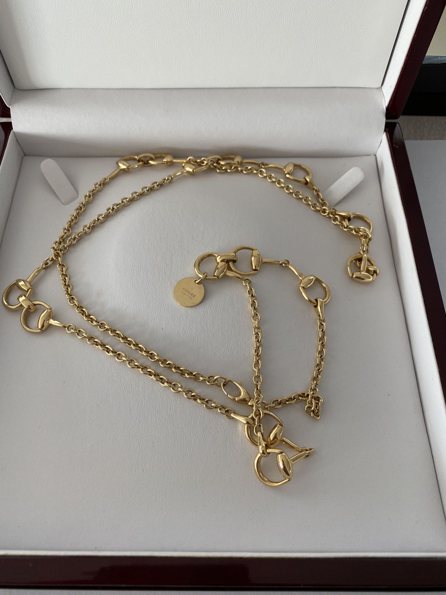 GUCCI 18ct YELLOW GOLD HORSEBIT CHAIN - Image 4 of 7