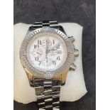 Breitling Super Avenger A13370 Stainless Steel Watch with Box