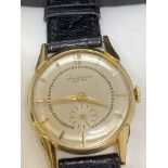 VINTAGE 14ct GOLD JULES JURGENSEN WATCH