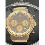 42mm HUBLOT SUPER B CHRONOGRAPH STAINLESS STEEL/18K ROSE GOLD 1920.7 WITH BOX & AUTHENTICITY CARD