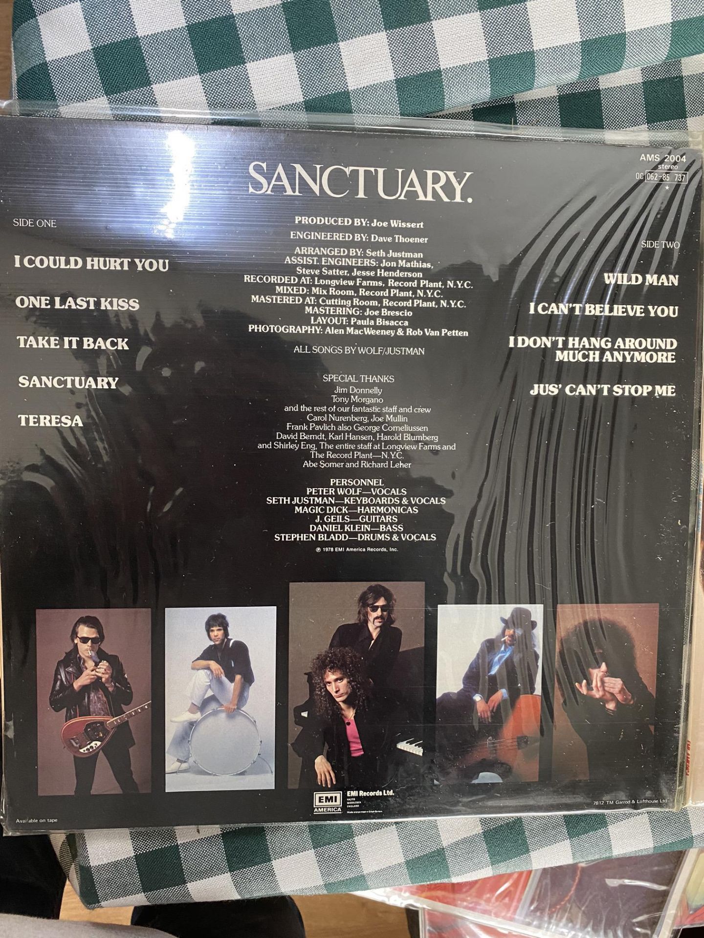 THE J GEILS BAND - SANCTUARY ALBUM - FROM PRIVATE COLLECTION - Image 2 of 11