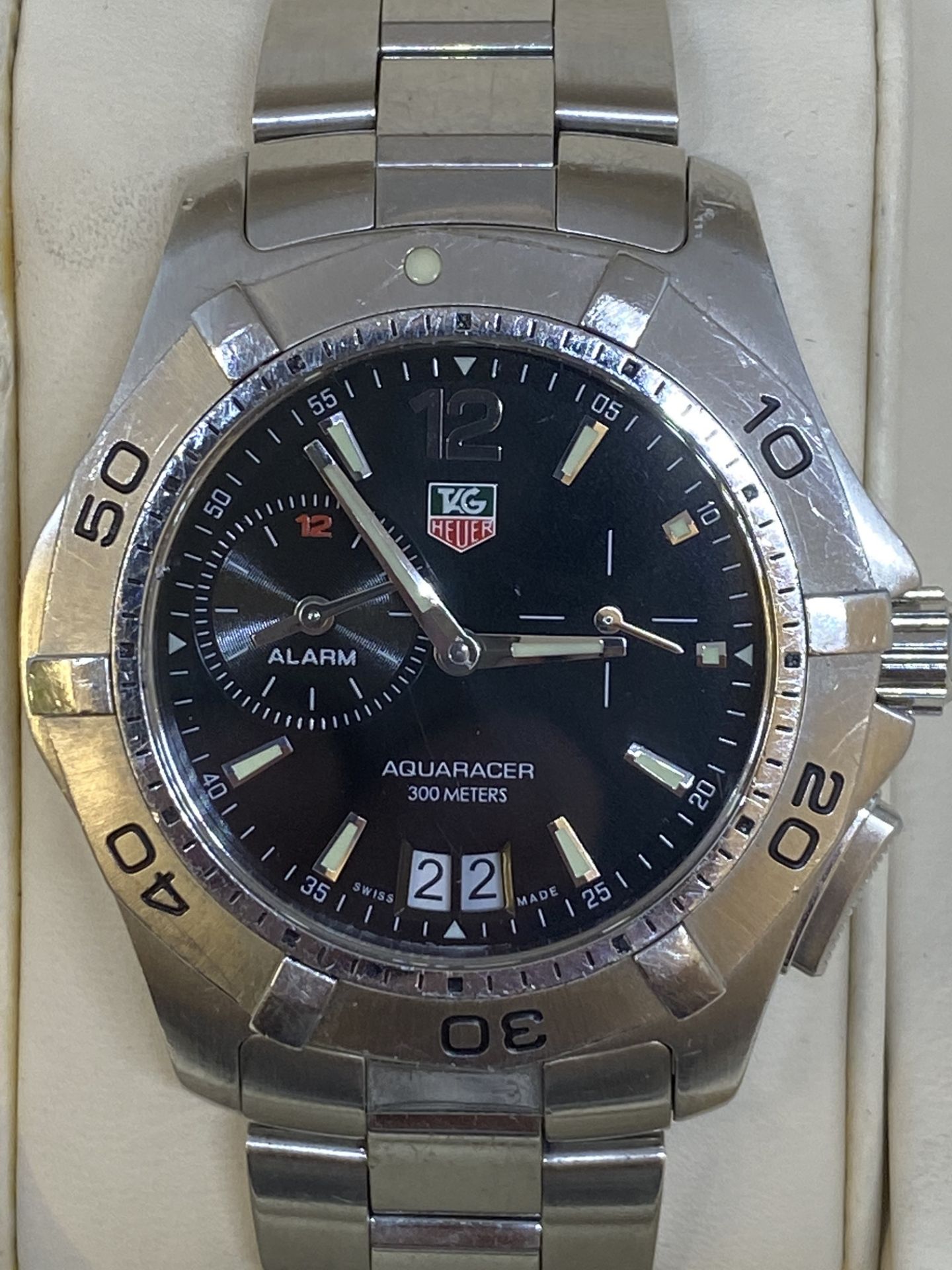 TAG HEUER AQUARACER STAINLESS STEEL WATCH - Image 2 of 9