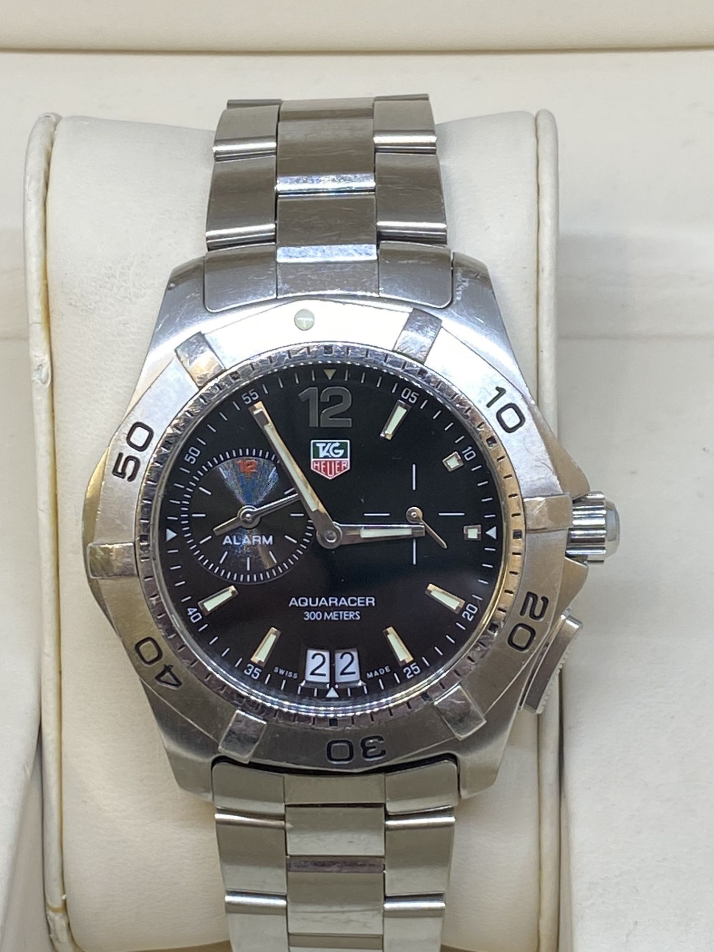 TAG HEUER AQUARACER STAINLESS STEEL WATCH - Image 6 of 9