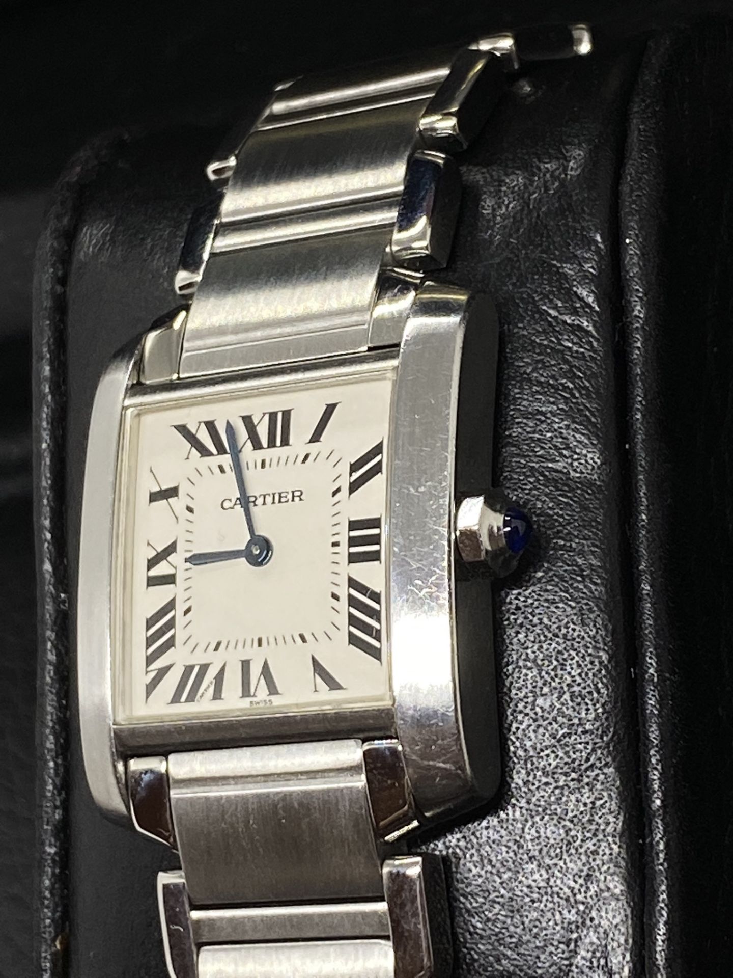 CARTIER STAINLESS STEEL FRANCAISE WATCH - Image 4 of 8