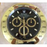 WALL CLOCK MARKED ROLEX