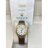 18ct GOLD ROLEX CELLINI WITH PAPERS 1993