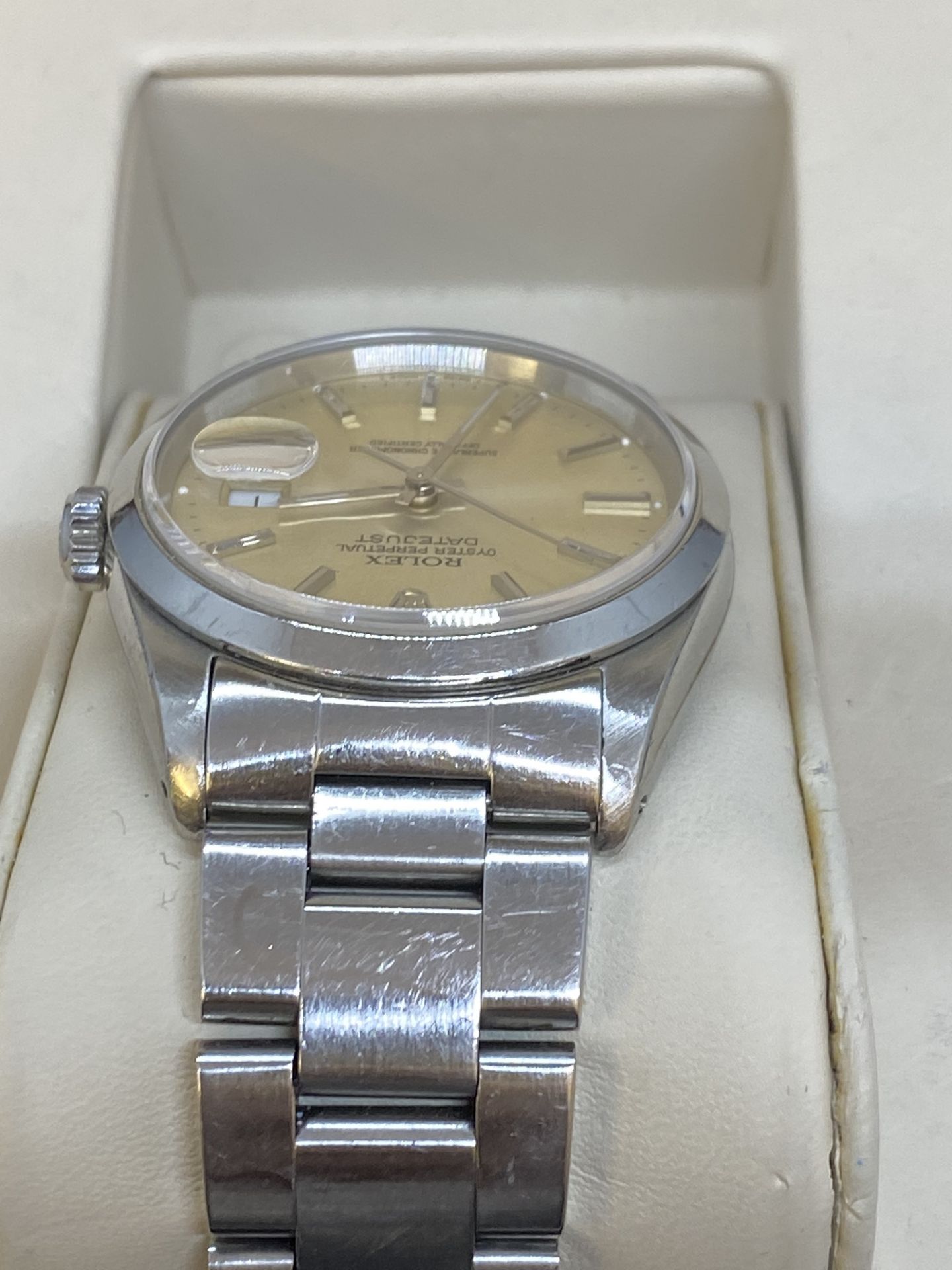 ROLEX STAINLESS STEEL WATCH - Image 6 of 8