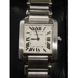 CARTIER STAINLESS STEEL FRANCAISE WATCH