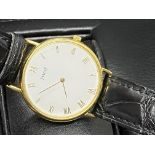 18ct GOLD PIAGET QUARTZ WATCH