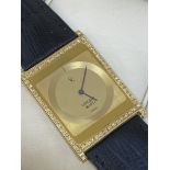 18ct GOLD DIAMOND SET CONCORD QUARTZ SWISS WATCH