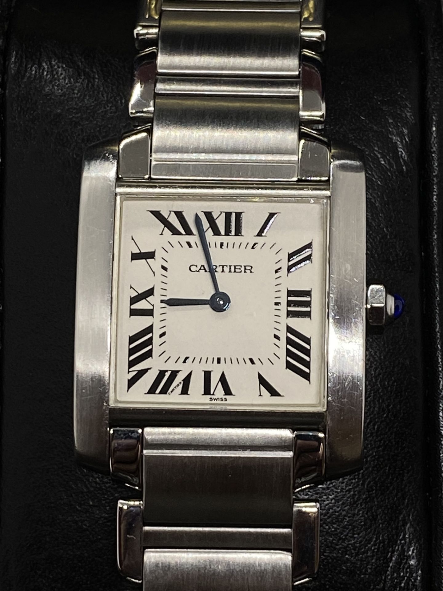 CARTIER STAINLESS STEEL FRANCAISE WATCH - Image 3 of 8