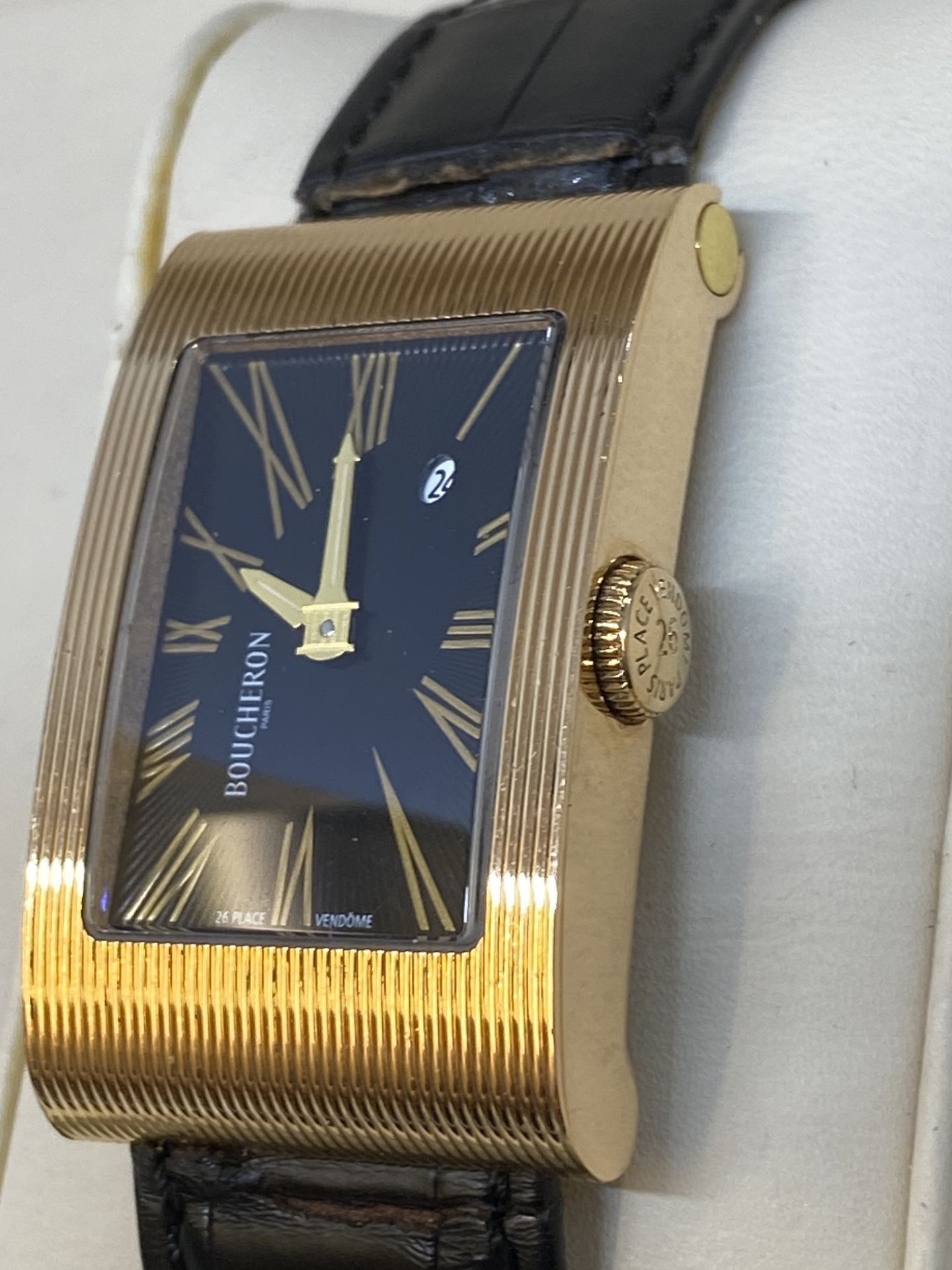 18ct ROSE GOLD BOUCHERON WATCH - Image 3 of 14