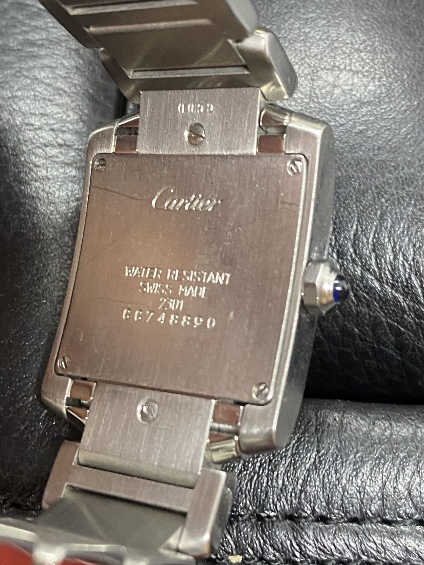 CARTIER STAINLESS STEEL FRANCAISE WATCH - Image 6 of 8