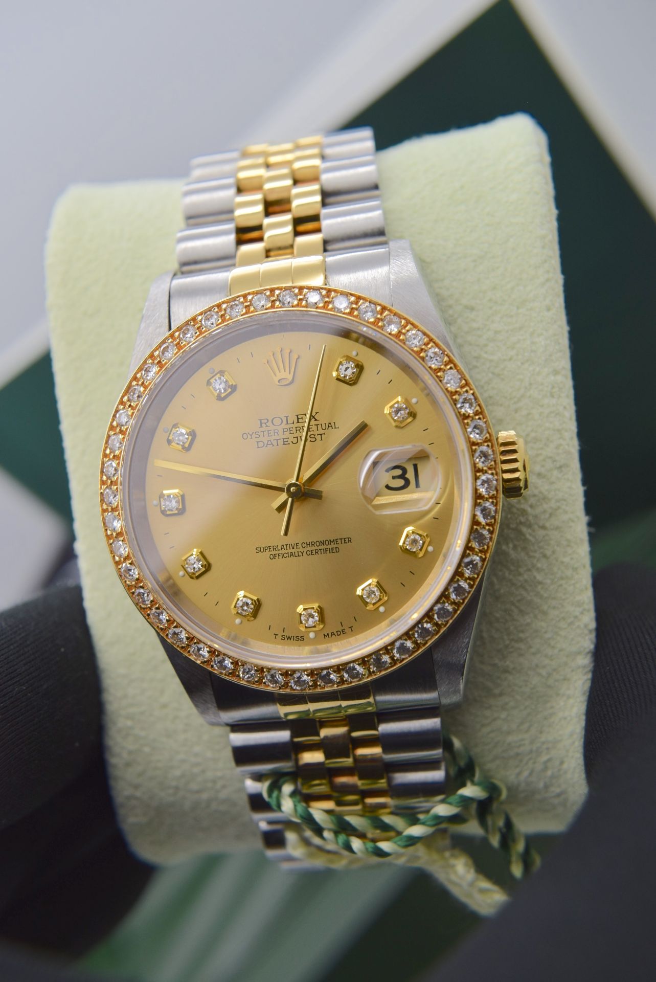 Rolex *Diamond* Datejust 36' 18ct Yellow Gold & Steel 'Jubilee' Model (£16,500 Prestige Valuation) - Image 4 of 20