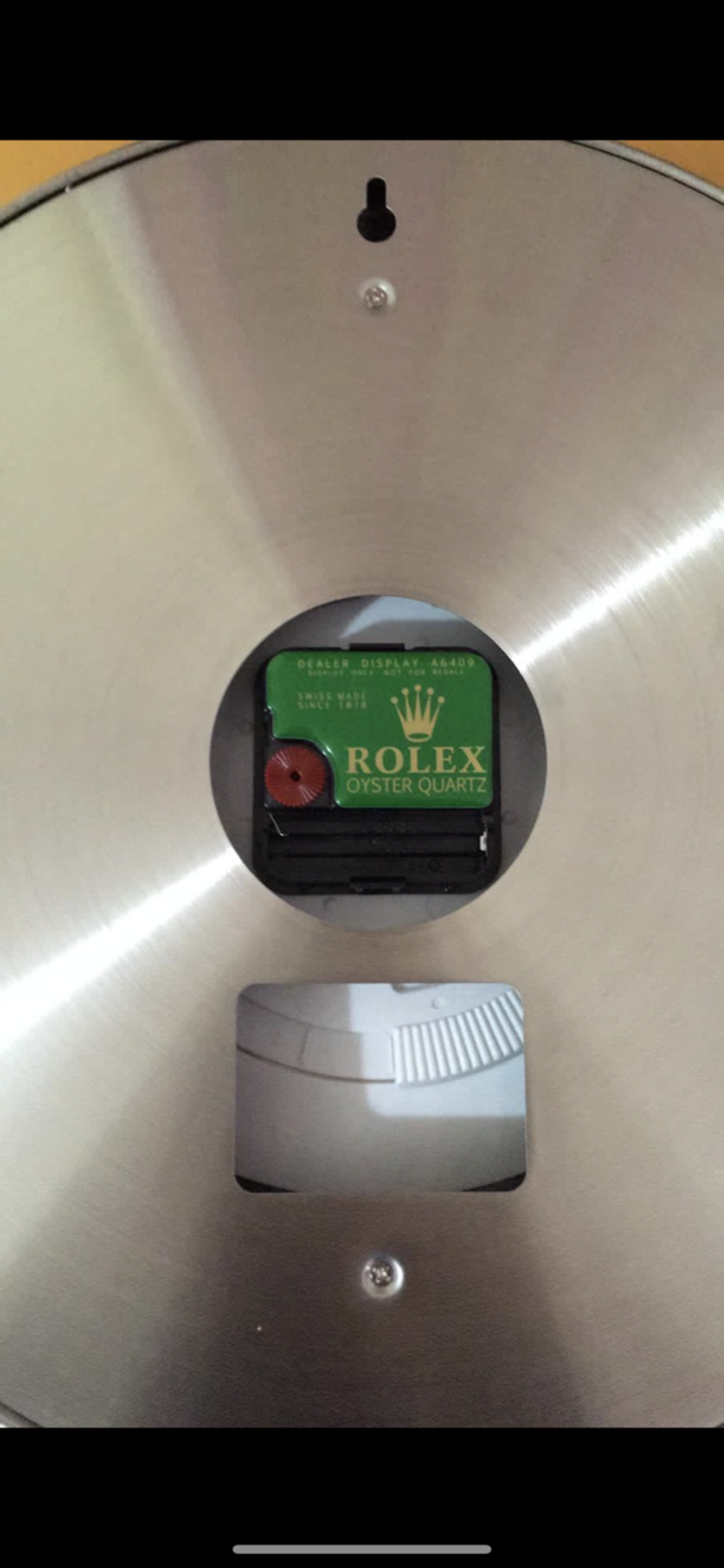 WALL CLOCK MARKED ROLEX - Image 2 of 2