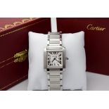 Cartier Tank (Mens Model) - 2302 / W51002Q3 - Stainless Steel - Roman Numeral Dial