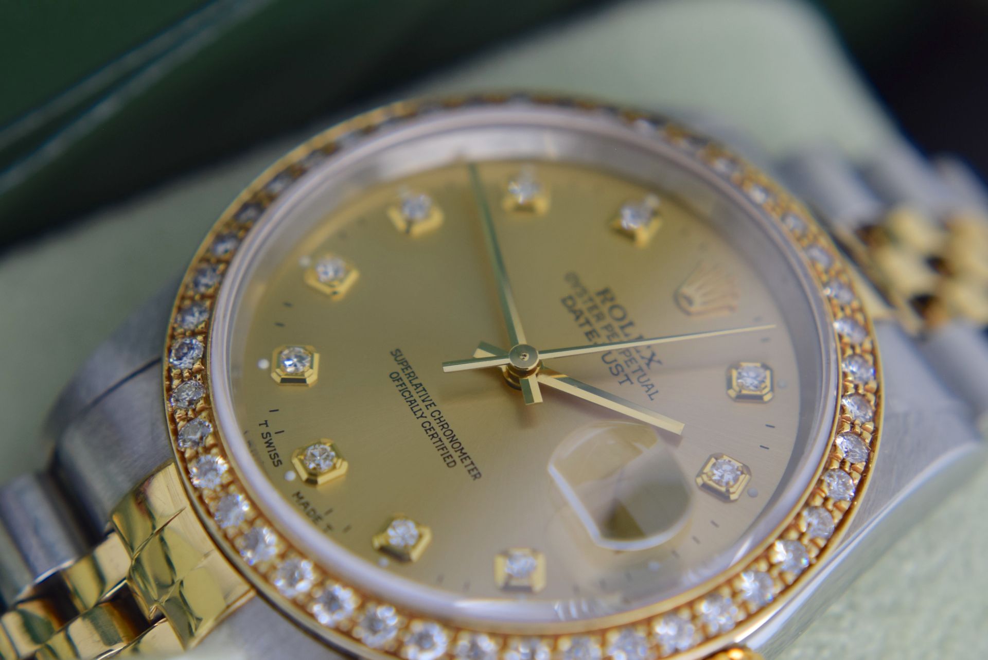 Rolex *Diamond* Datejust 36' 18ct Yellow Gold & Steel 'Jubilee' Model (£16,500 Prestige Valuation) - Image 9 of 20