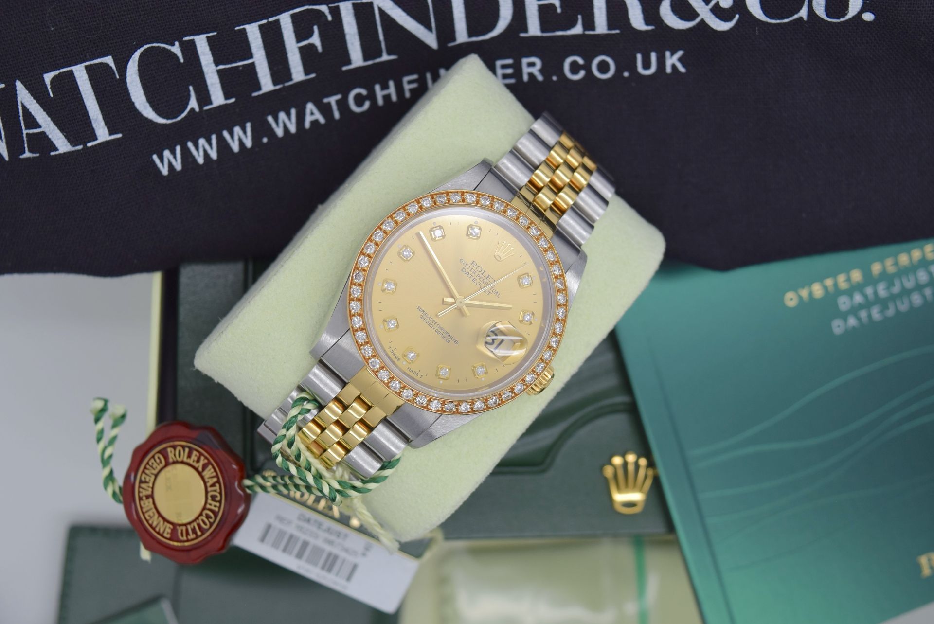 Rolex *Diamond* Datejust 36' 18ct Yellow Gold & Steel 'Jubilee' Model (£16,500 Prestige Valuation) - Image 13 of 20