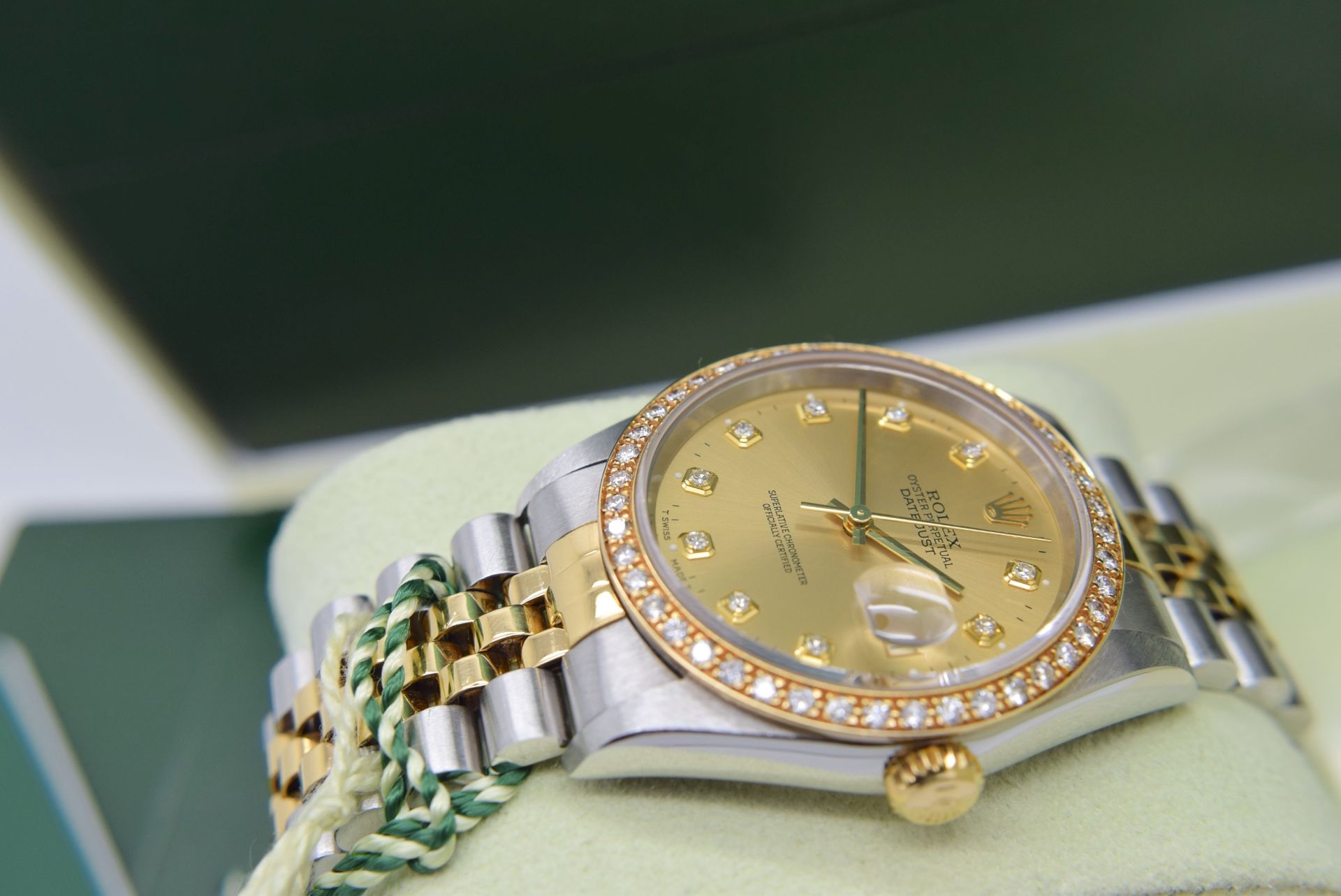 Rolex *Diamond* Datejust 36' 18ct Yellow Gold & Steel 'Jubilee' Model (£16,500 Prestige Valuation) - Image 10 of 20