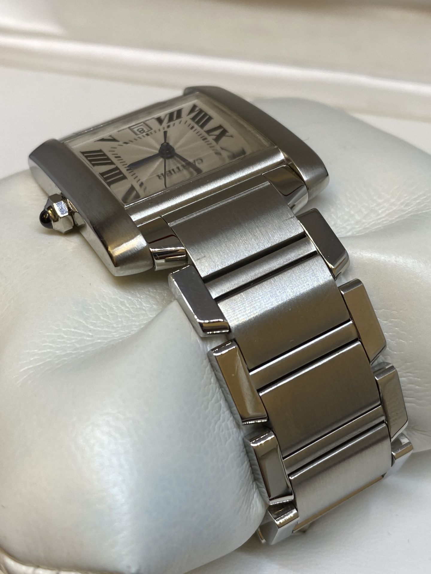 Cartier Tank Française automatic gents model 2302 - Image 7 of 11