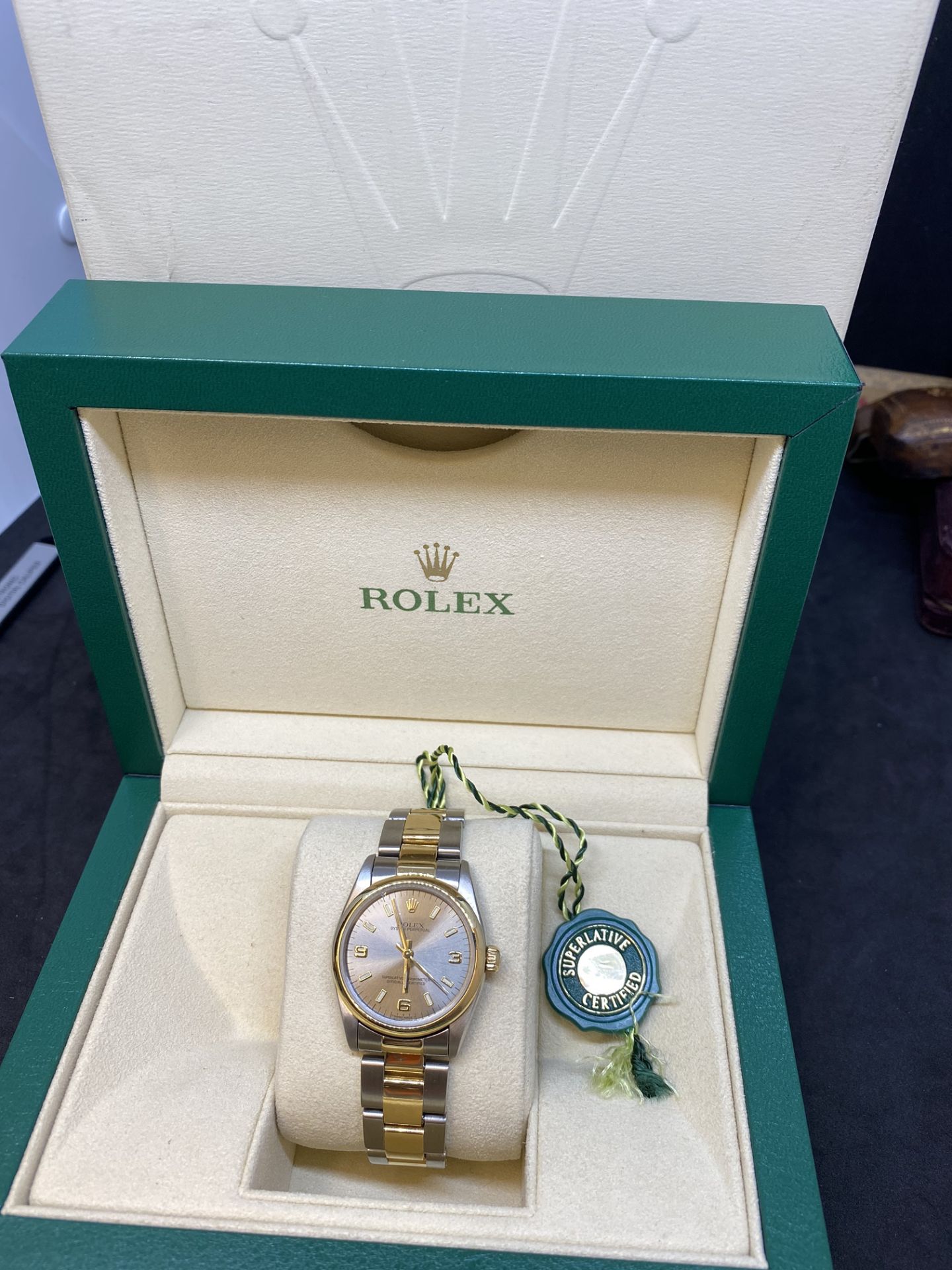 Rolex Steel & Gold Midsize Watch with Box - Image 2 of 10