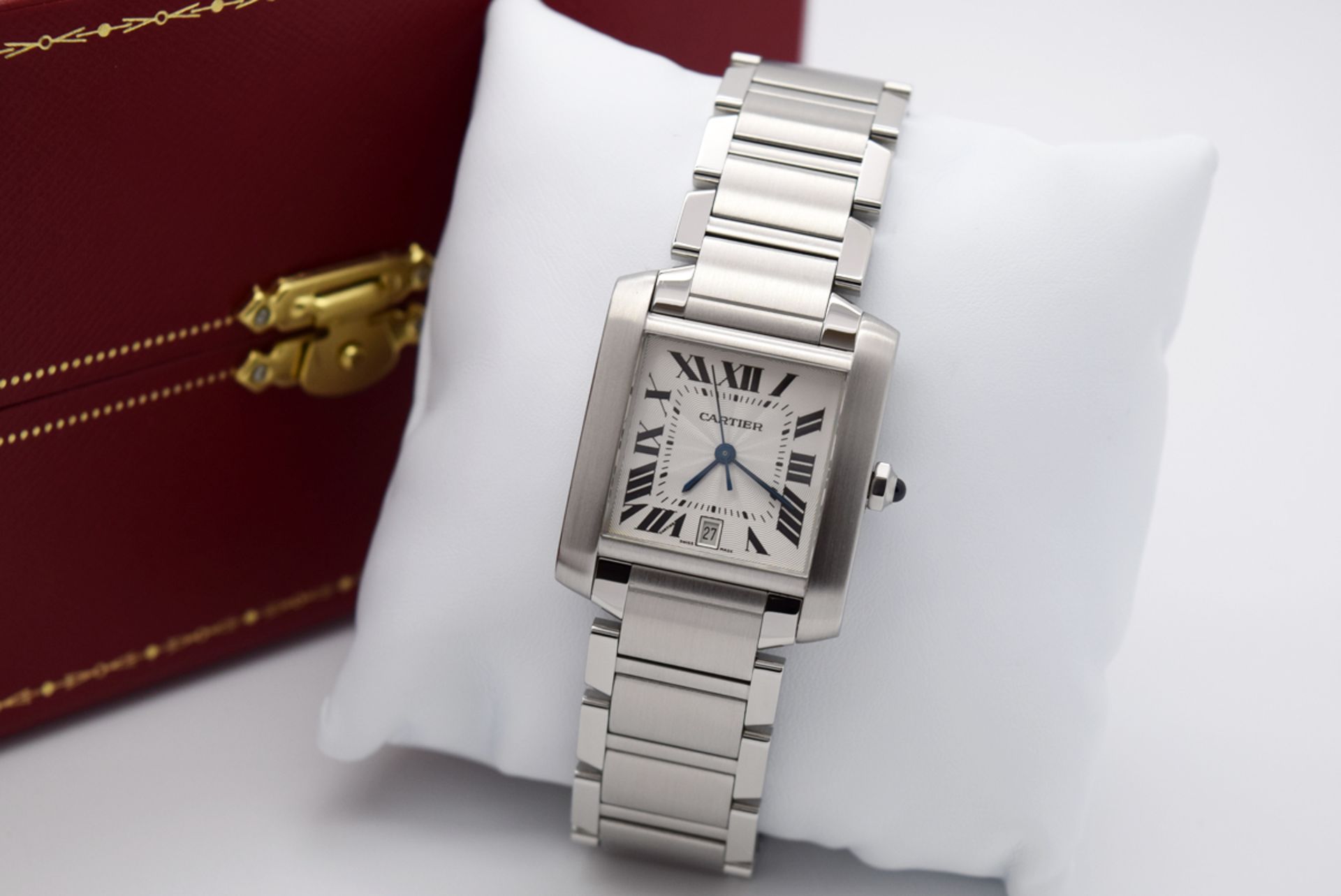 Cartier Tank (Mens Model) - 2302 / W51002Q3 - Stainless Steel - Roman Numeral Dial - Image 2 of 12