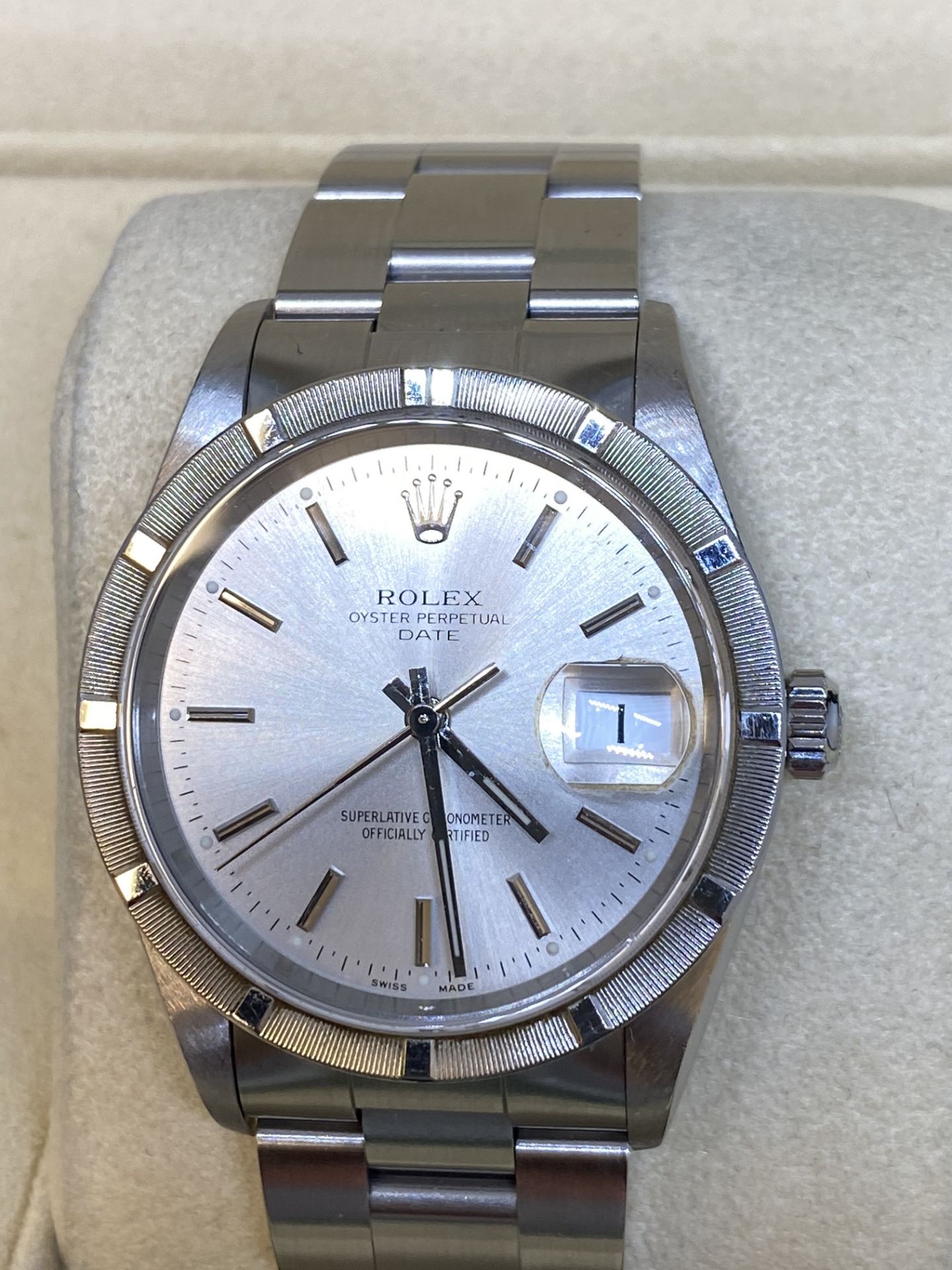 STAINLESS STEEL ROLEX 15210 AUTOMATIC WATCH WITH BOX - Image 4 of 11
