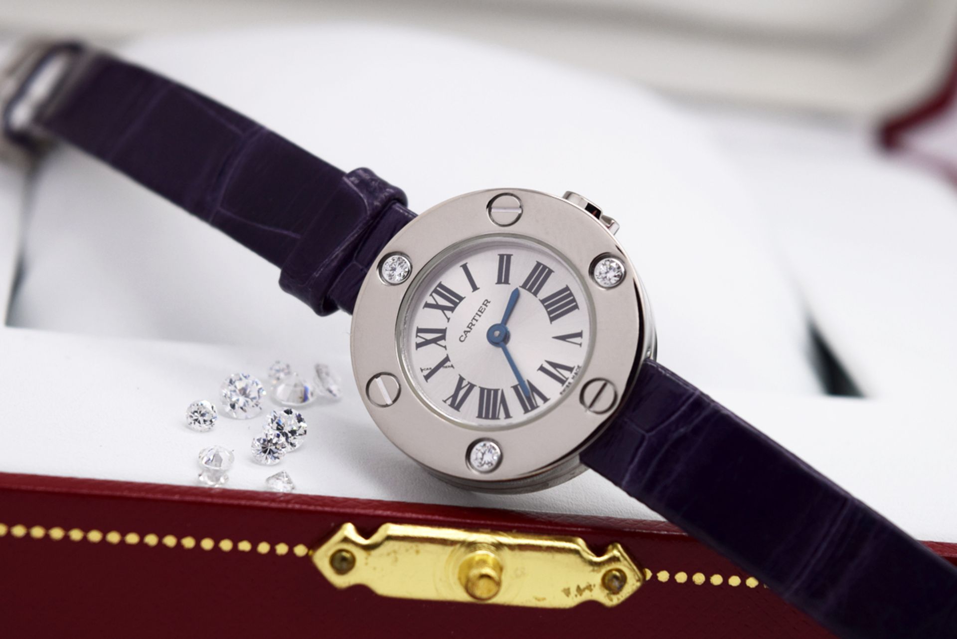 Cartier 'Love' Diamonds Watch - WE800131 - White Gold and Diamonds - Box and Papers!