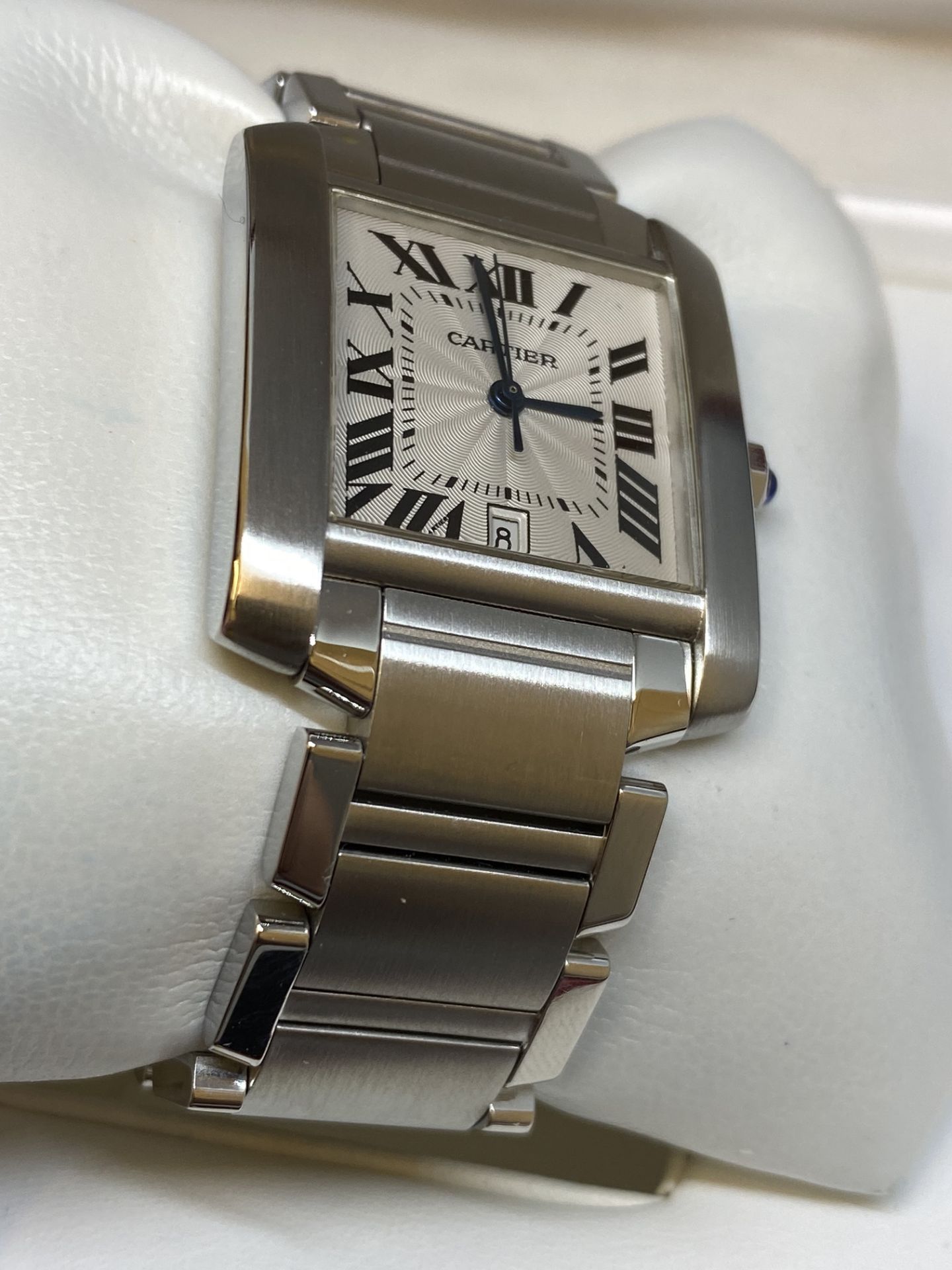 Cartier Tank Française automatic gents model 2302 - Image 5 of 11