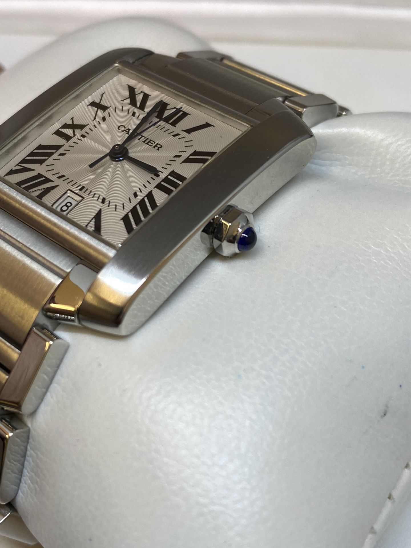 Cartier Tank Française automatic gents model 2302 - Image 6 of 11