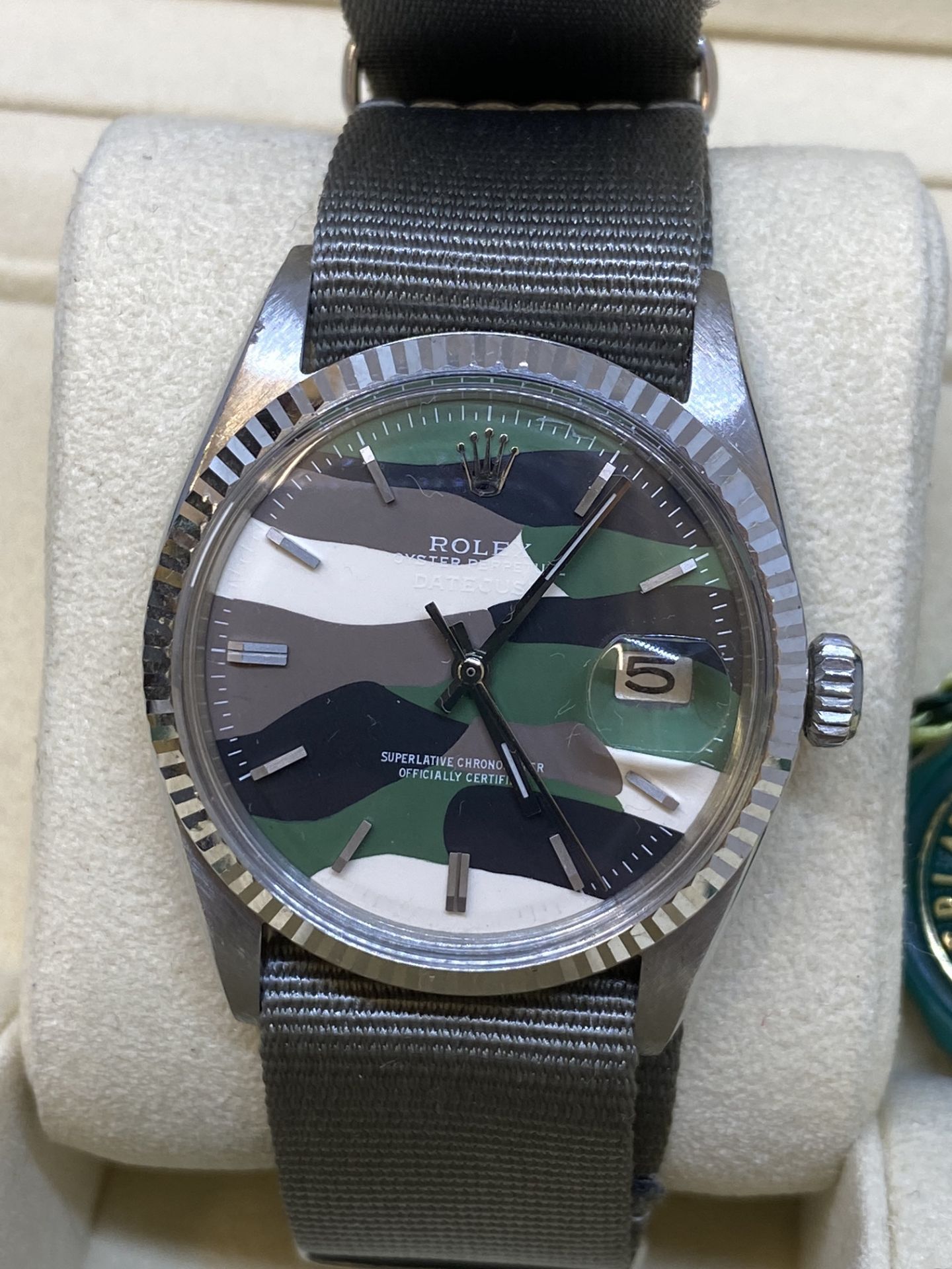 Rolex Stainless Steel with Gold Bezel - Camouflage Dial - Image 2 of 14