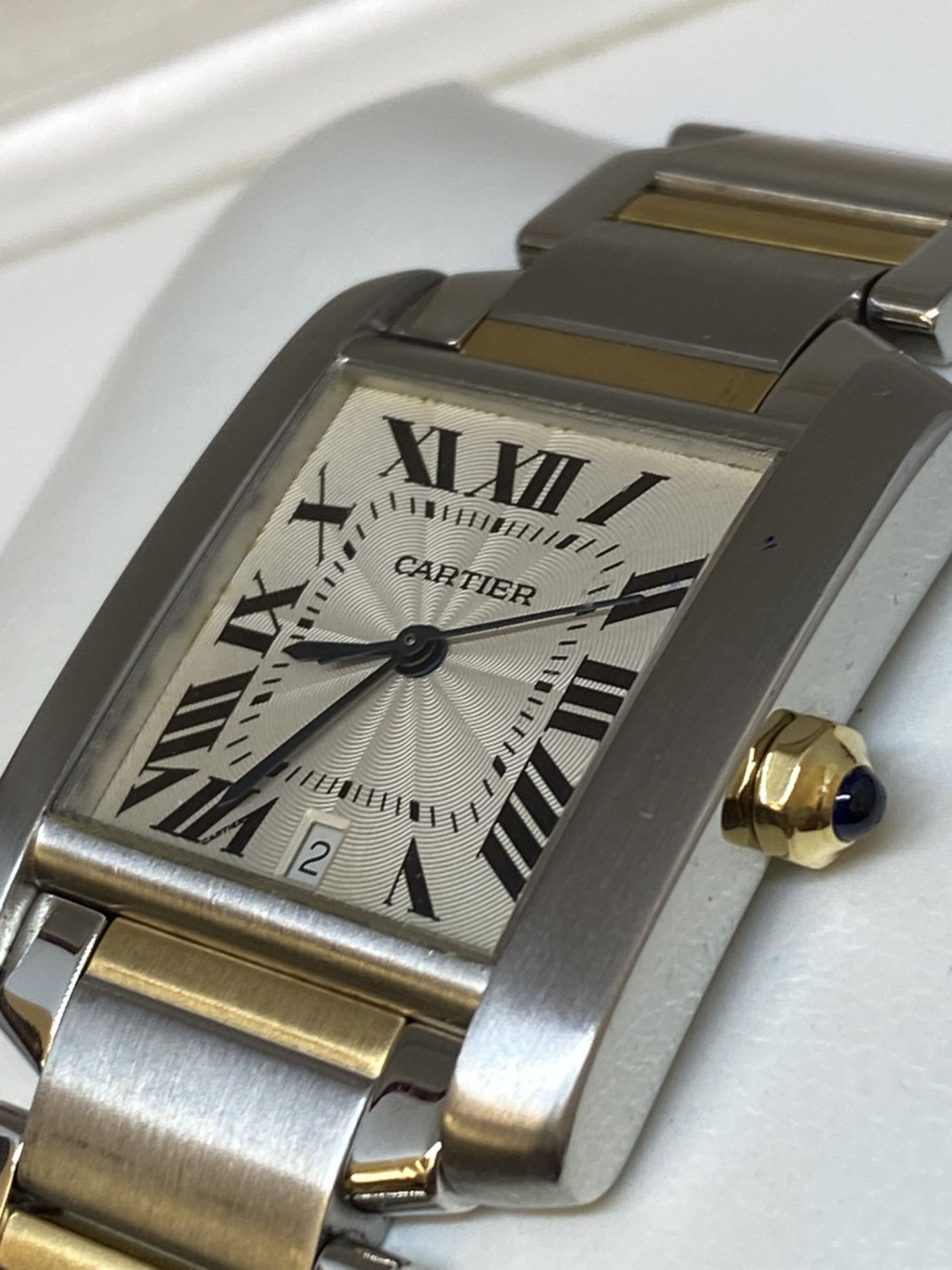 Cartier Steel & Yellow Gold Tank Francaise, 2302, Automatic - Image 5 of 10