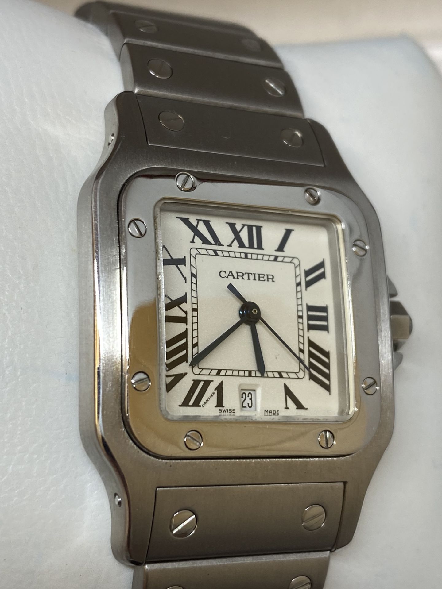 Cartier Santos Ref.1564 Swiss Quartz Movement Stainless Steel Mens Watch 29mm - Image 8 of 18