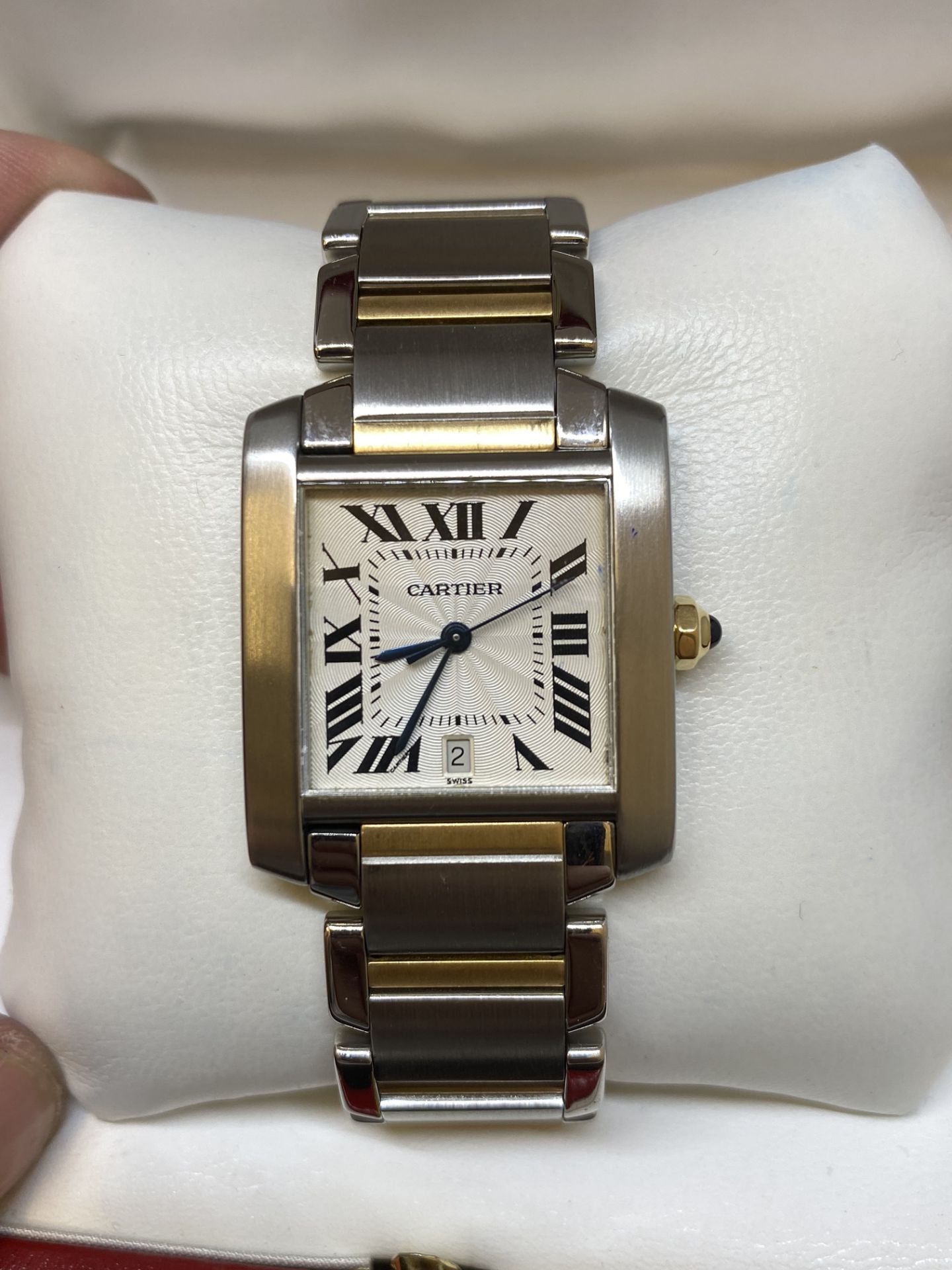 Cartier Steel & Yellow Gold Tank Francaise, 2302, Automatic - Image 2 of 10