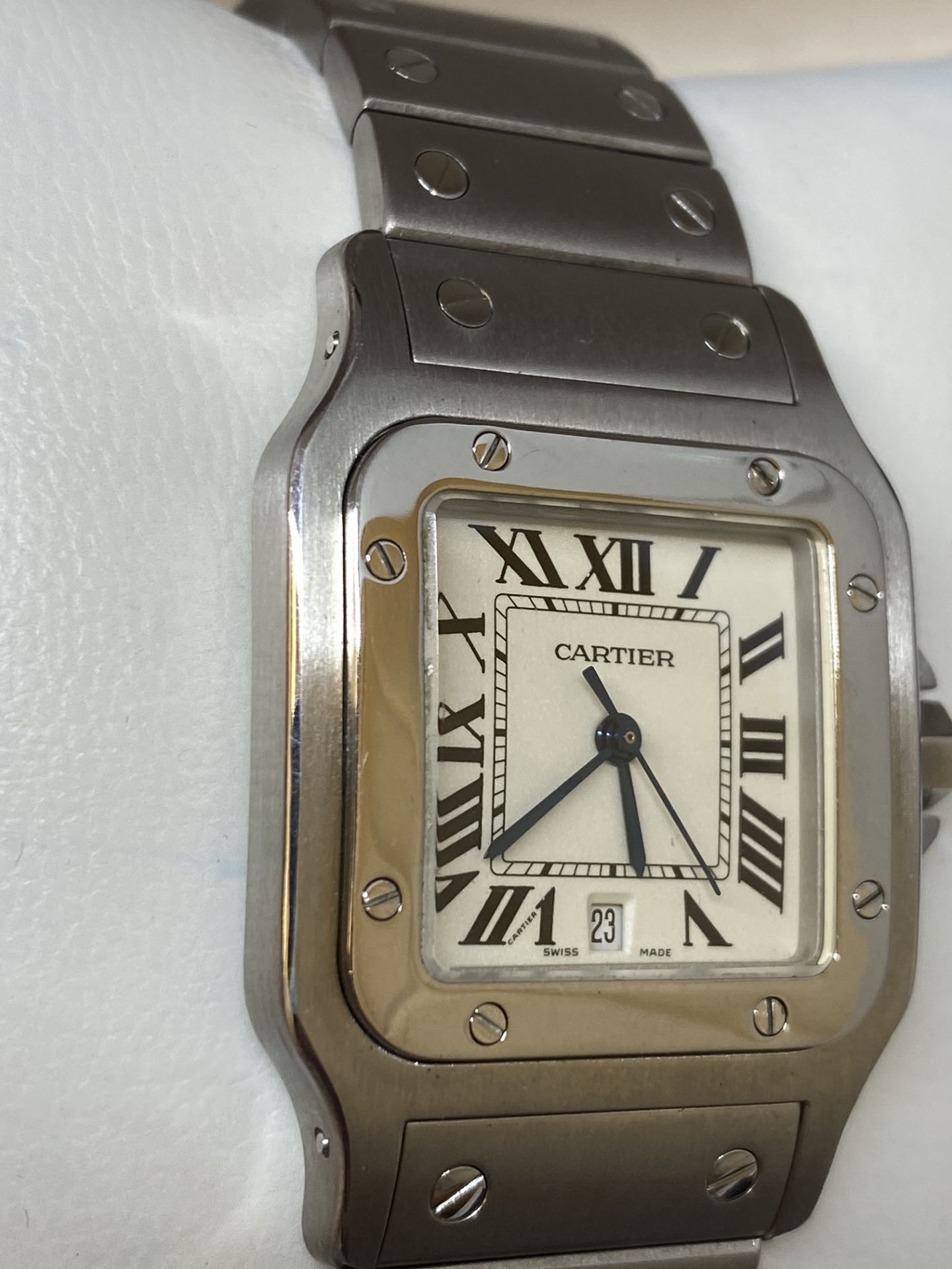 Cartier Santos Ref.1564 Swiss Quartz Movement Stainless Steel Mens Watch 29mm - Image 9 of 18