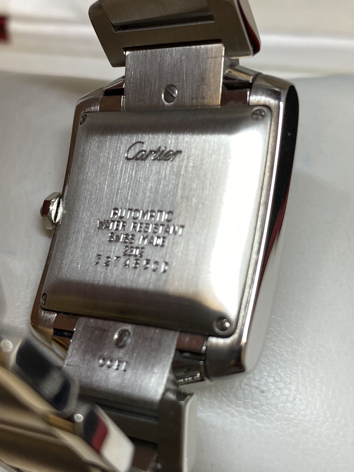 Cartier Tank Française automatic gents model 2302 - Image 9 of 11