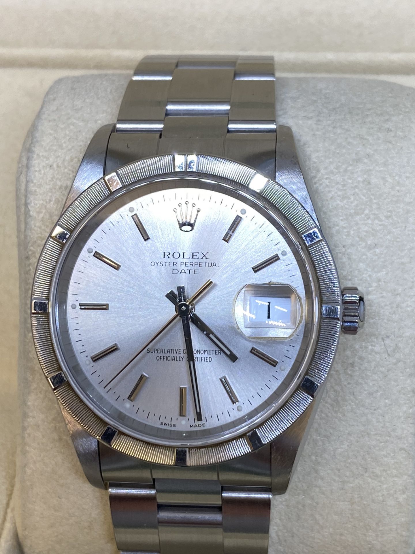 STAINLESS STEEL ROLEX 15210 AUTOMATIC WATCH WITH BOX - Image 3 of 11