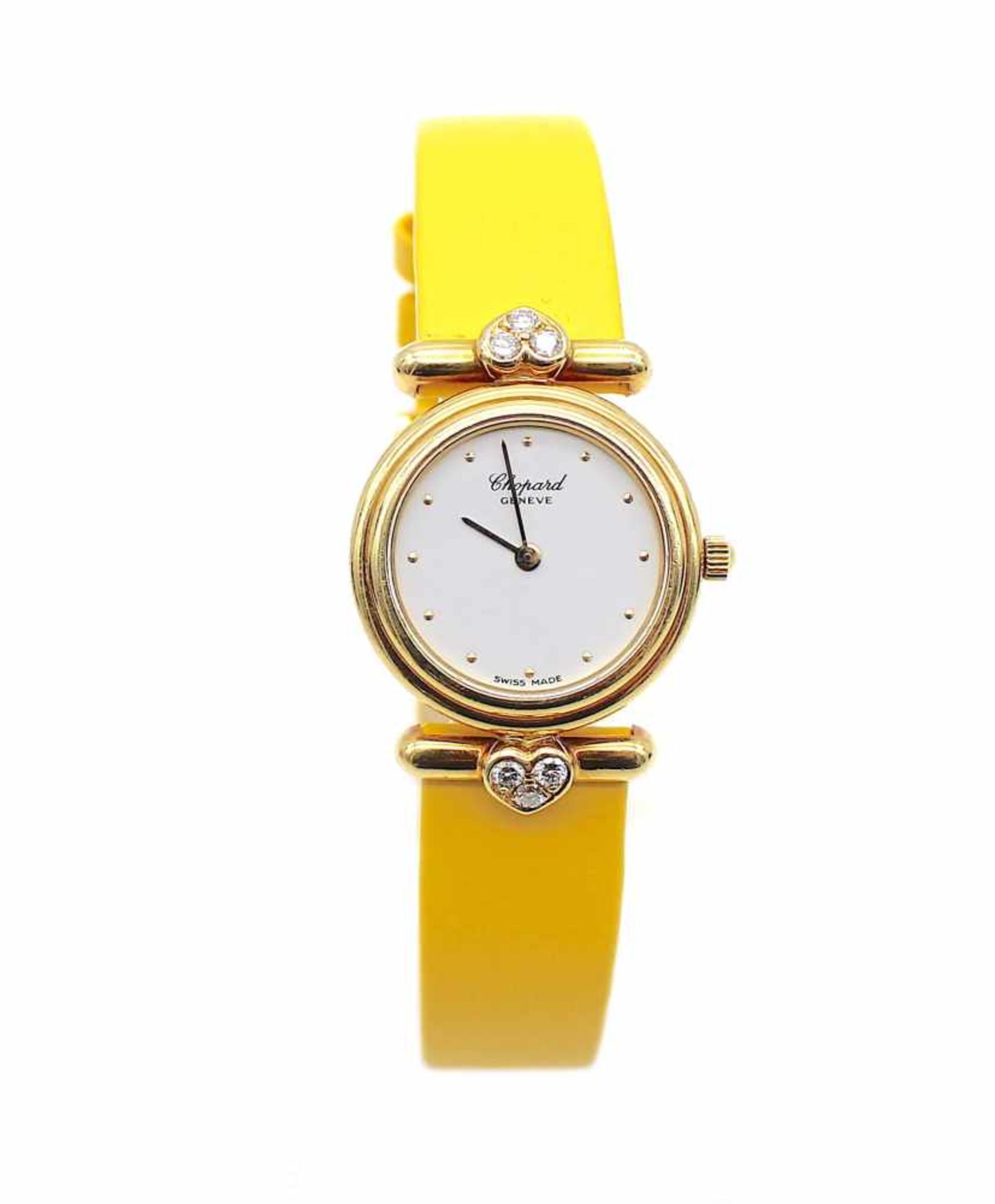 Chopard, ladies' watch, 13/5356 made of 750 gold with 6 diamonds, total approx. 0.24 ct in high