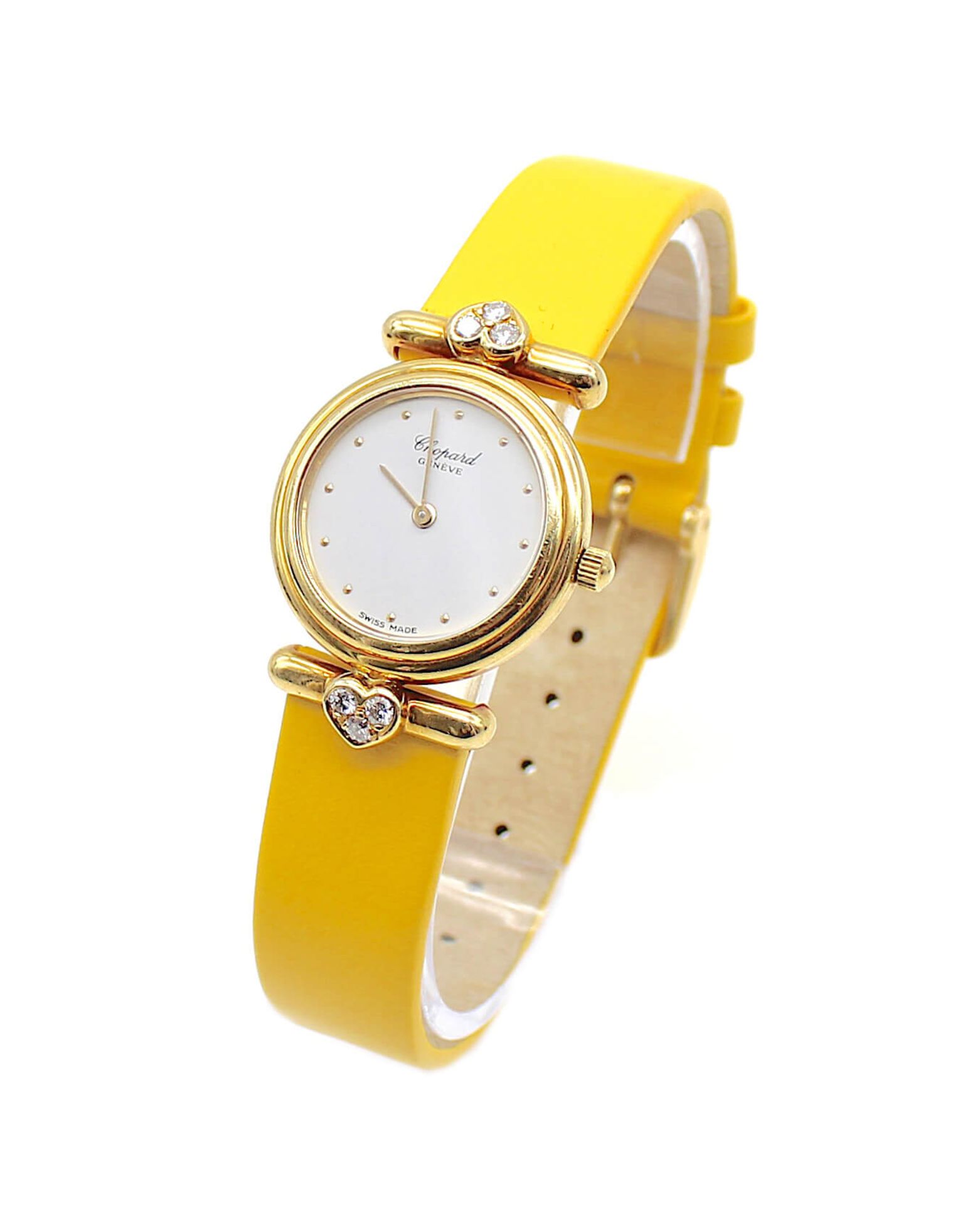 Chopard, ladies' watch, 13/5356 made of 750 gold with 6 diamonds, total approx. 0.24 ct in high - Bild 3 aus 4