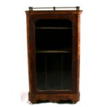 A Victorian walnut music cabinet