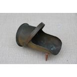 A WW1 trench art scuttle made from a 1917 shell case, engraved on the top: Arras 1917. 15cms long by