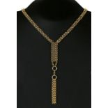 A 9ct gold necklace, total weight 11.3g.